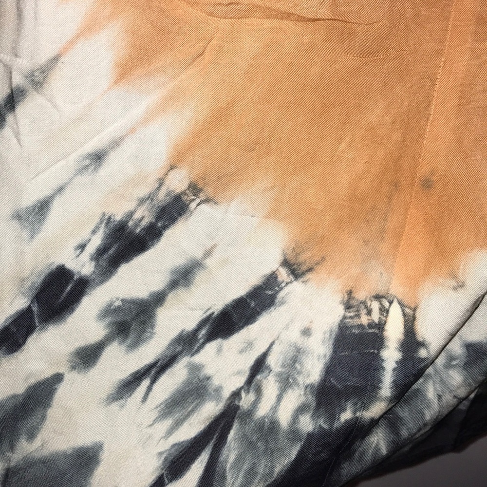 🌻 Sugar & Cream Tie Dye Sand color Halter Dress - Picture 7 of 13